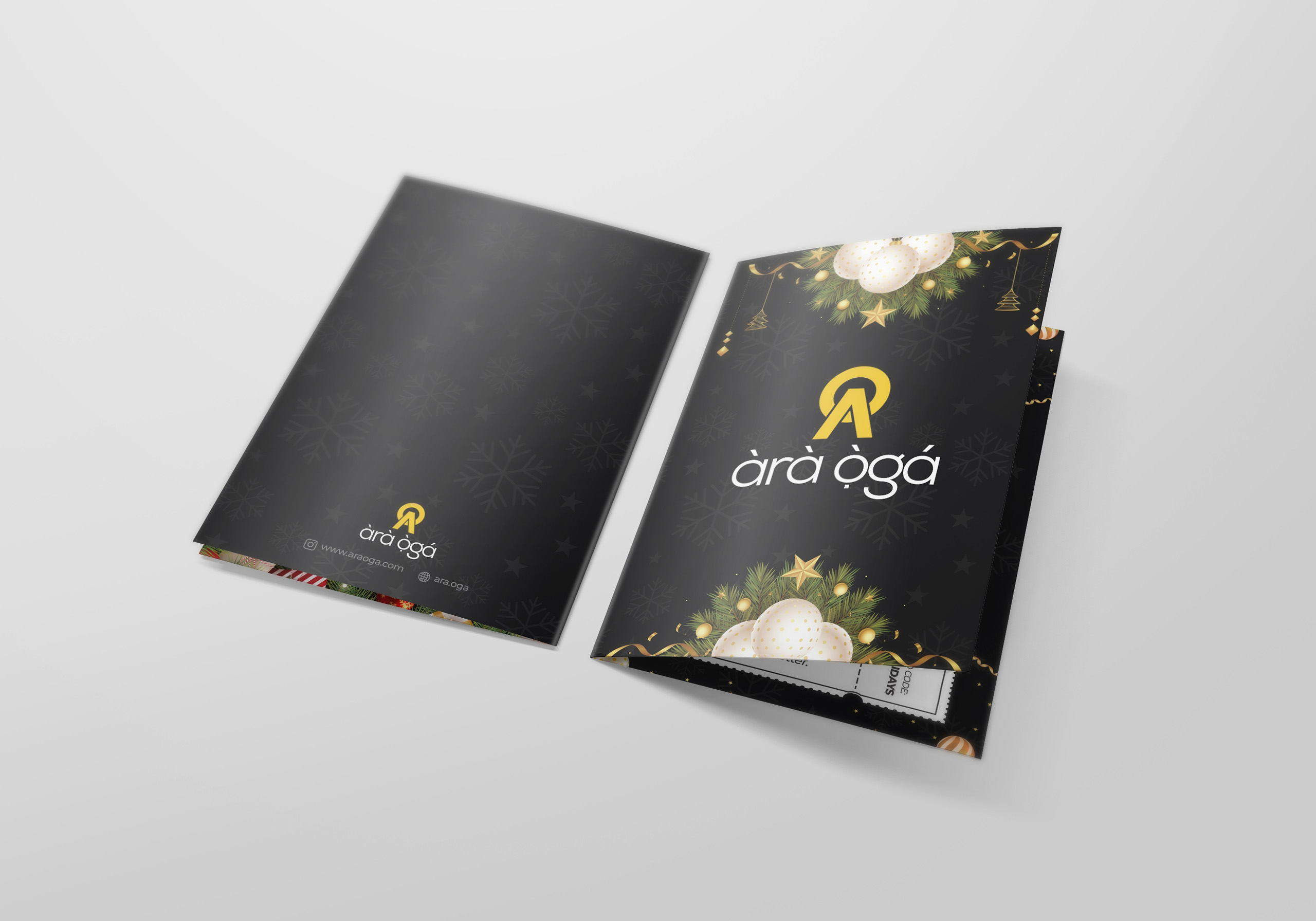 araoga Christmas card design