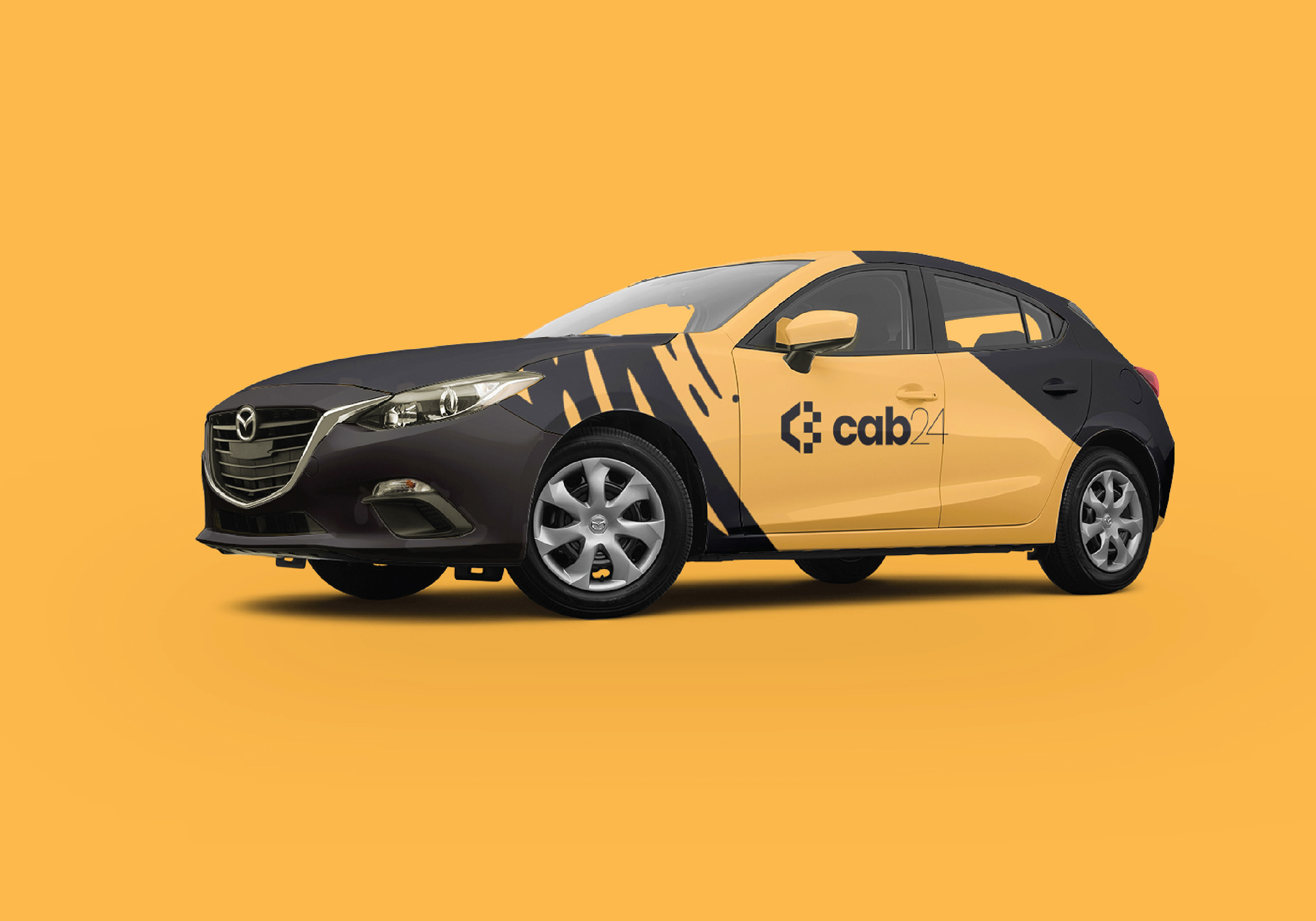 cab24 car branding design